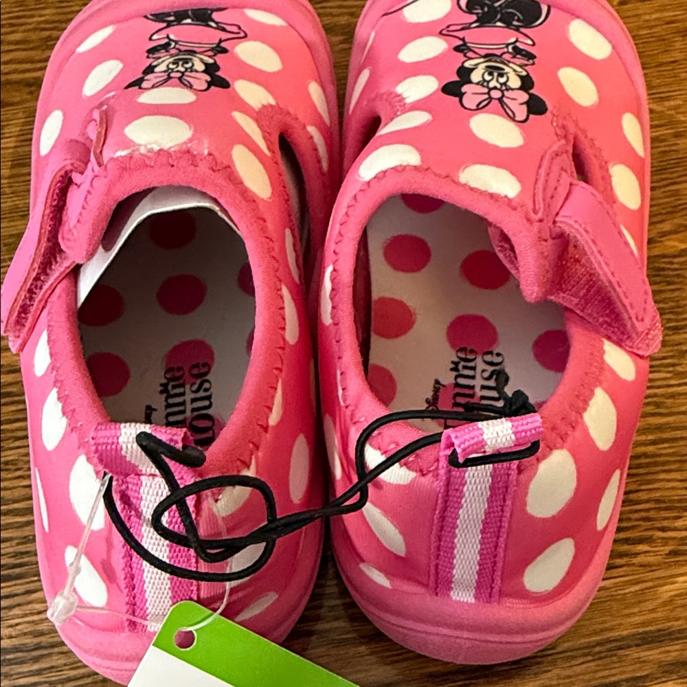 Disney Pink Minnie Mouse Kids water/warm weather shoes, size 9/10, NWTs - Picture 4 of 5